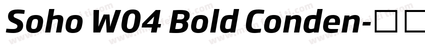 Soho W04 Bold Conden字体转换